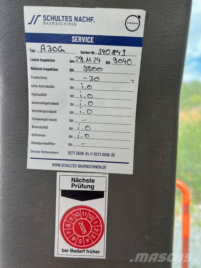 Volvo A 30 G Wozidła przegubowe