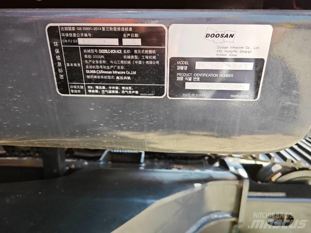 Doosan 225 LC Koparki gąsienicowe