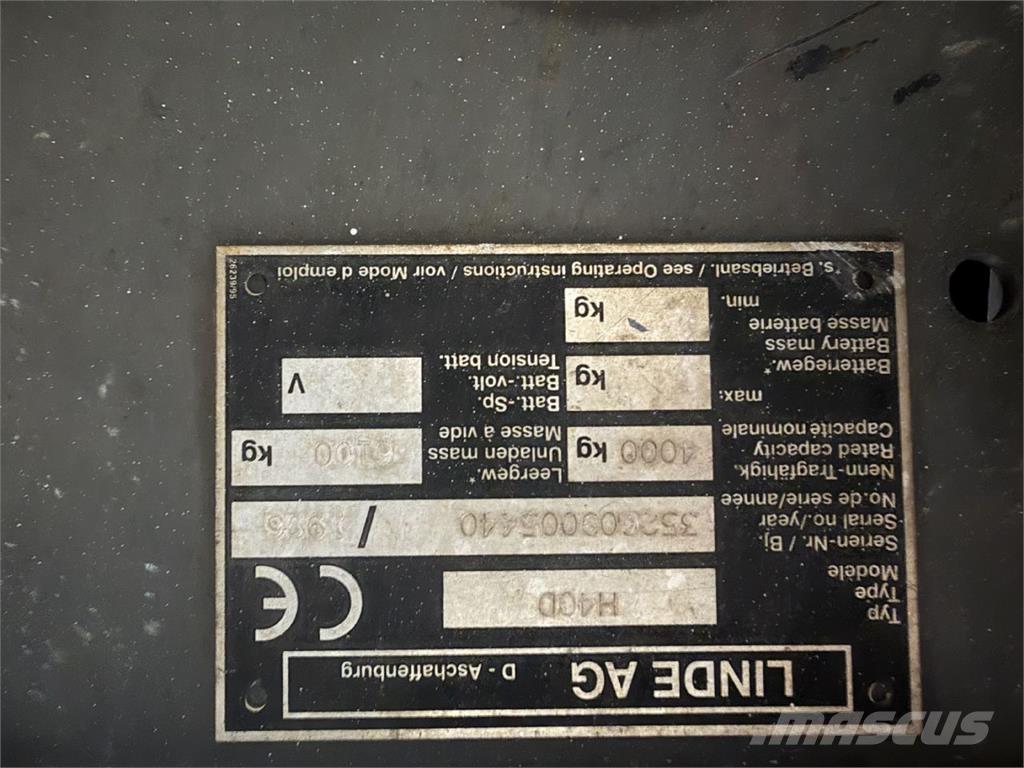 Linde H40D Wózki Diesla