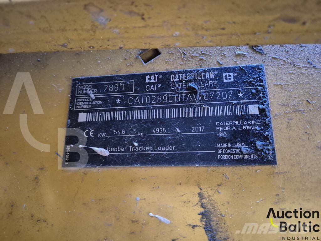 CAT 289 D Ładowarki gąsienicowe