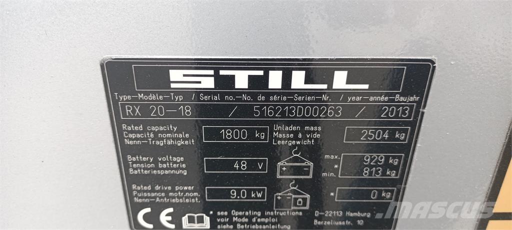 Still RX20-18 Wózki elektryczne
