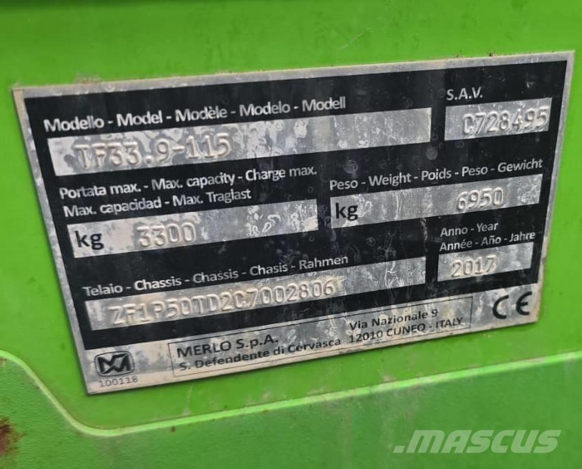 Merlo TF 33.9-115 Wózki Diesla