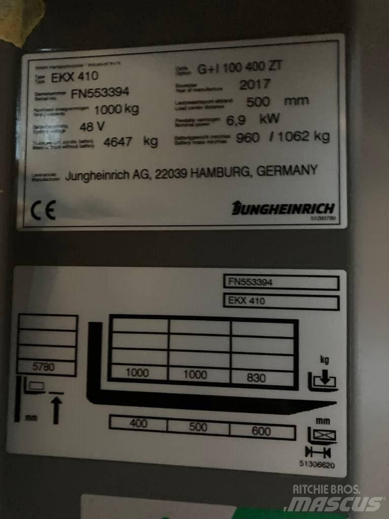 Jungheinrich EKX410 Wózki widłowe do wąskich korytarzy