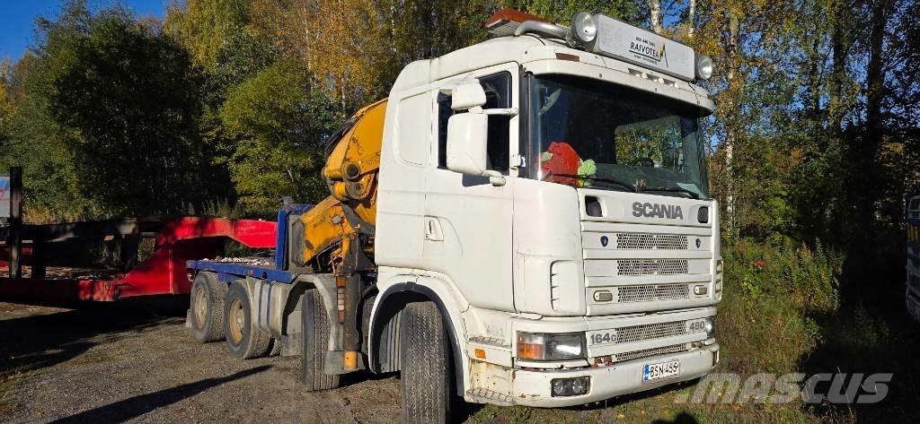 Scania R 144 G Żurawie samochodowe