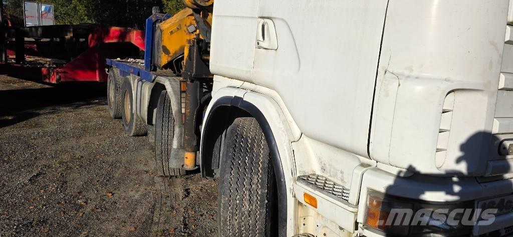 Scania R 144 G Żurawie samochodowe