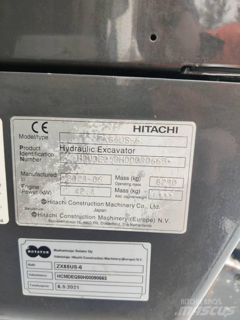 Hitachi ZX85US-6 Midikoparki  7t - 12t