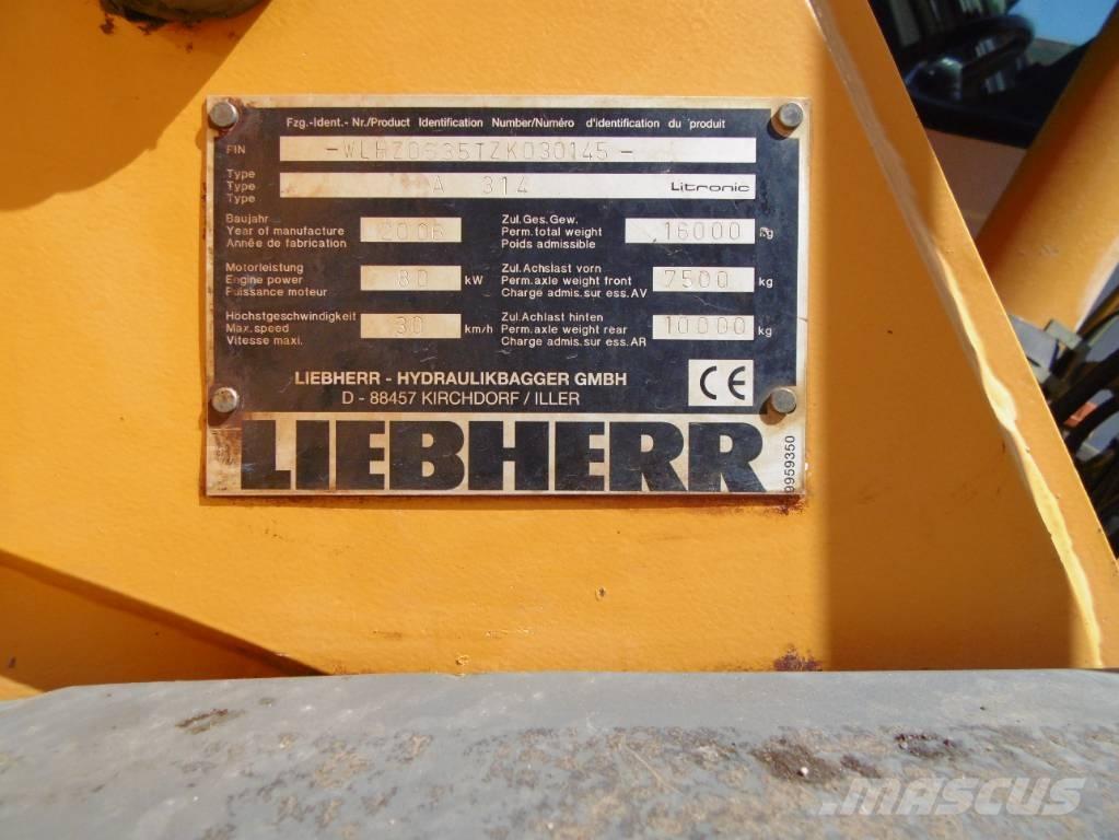 Liebherr A314 Koparki kołowe