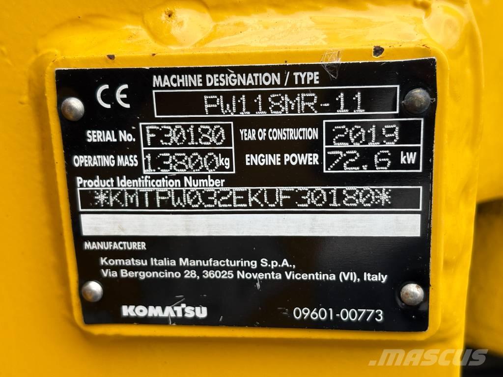 Komatsu PW118-11 Koparki kołowe