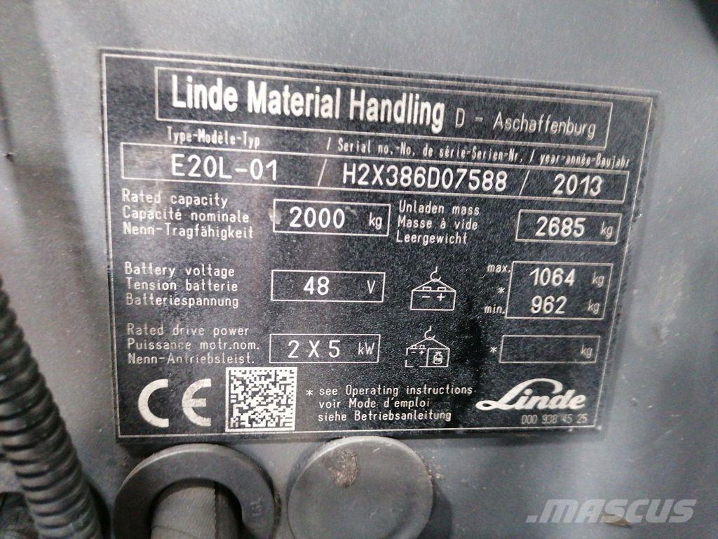 Linde E20L-01 Wózki elektryczne