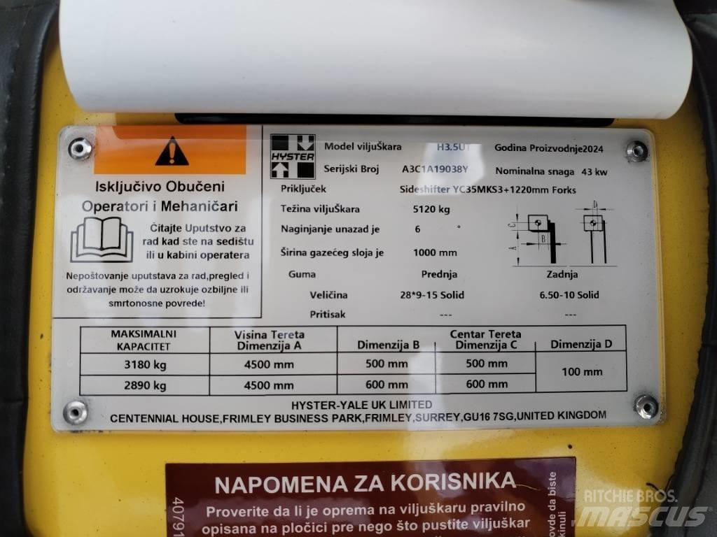 Hyster H 3.5UT Wózki Diesla