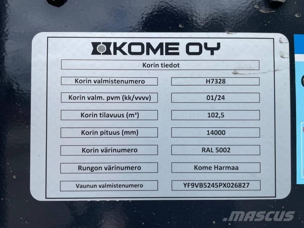 Kome BMPV-5i Przyczepy do transportu zrębki