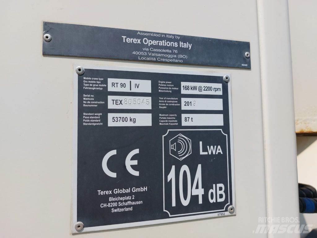 Terex RT 90 Żurawie terenowe