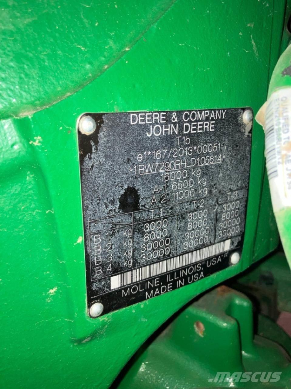 John Deere 7290R Ciągniki rolnicze
