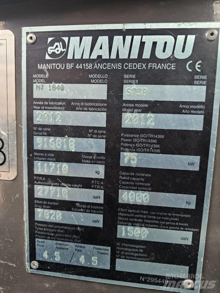 Manitou MT1840 Ładowarki teleskopowe