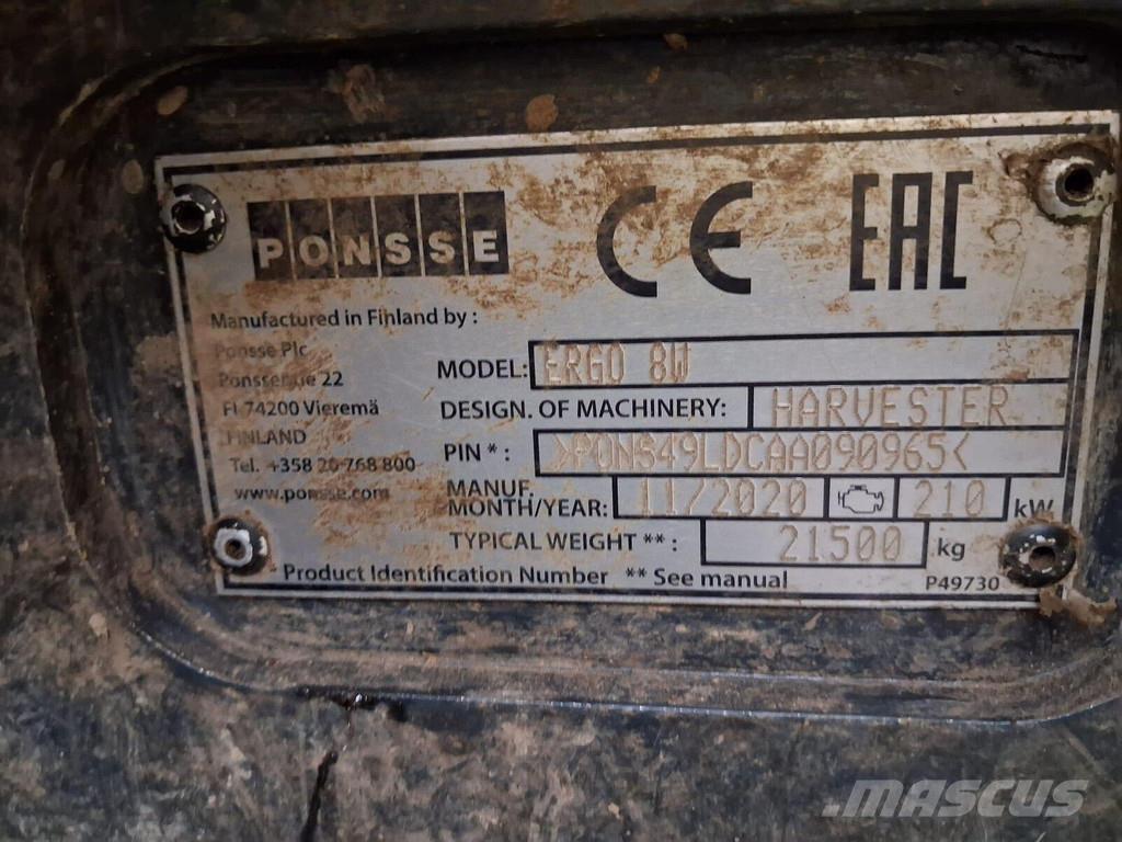 Ponsse Ergo 8W Harwestery