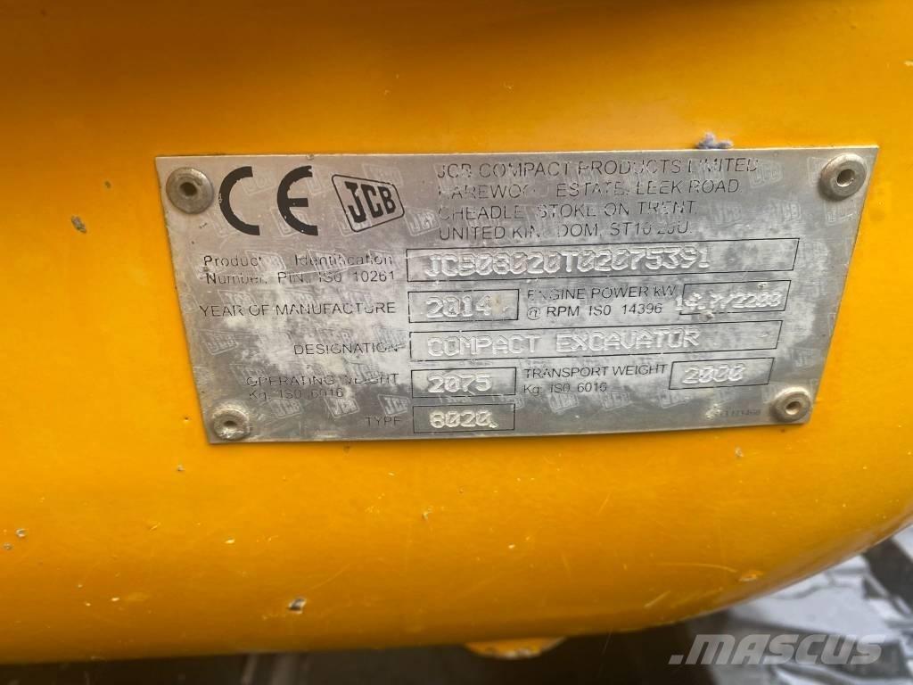 JCB 8020 Minikoparki
