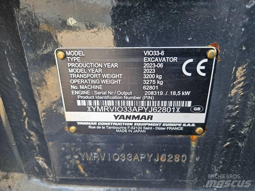 Yanmar Vio 33 Minikoparki