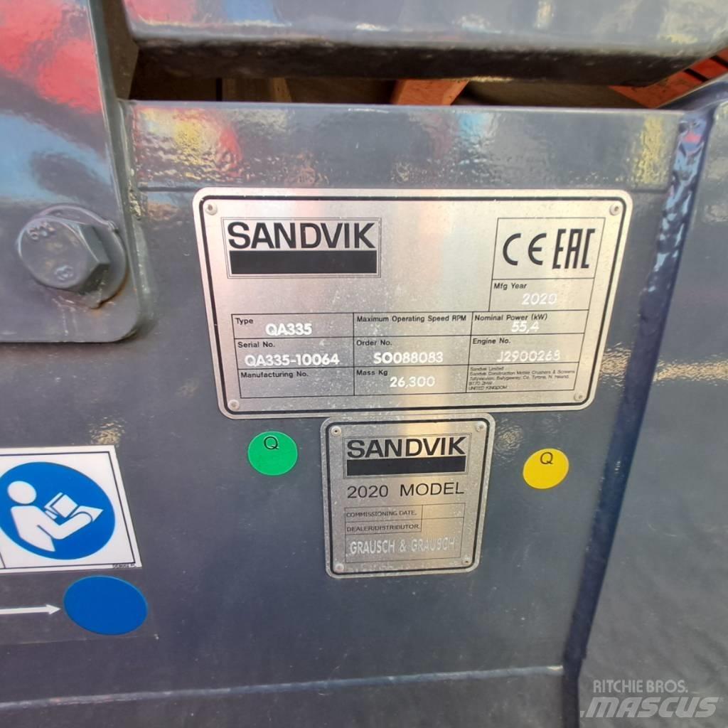 Sandvik QA 335 Przesiewacze