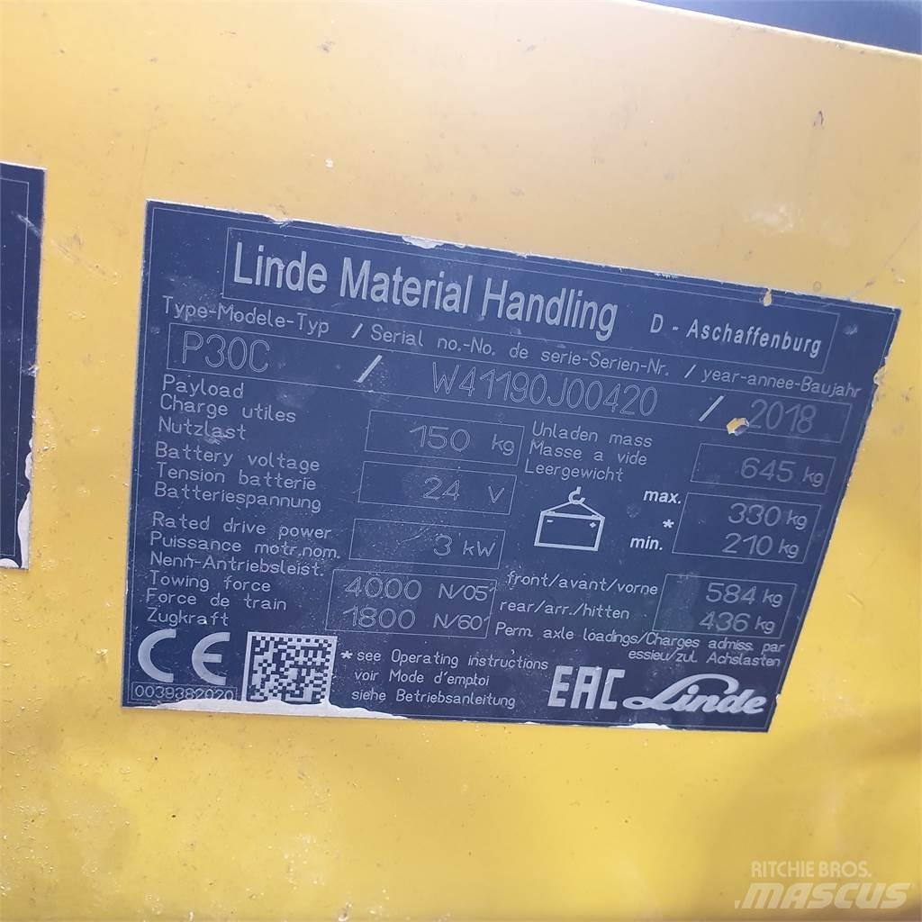 Linde P30C Wózki widłowe samochodowe ciągnące