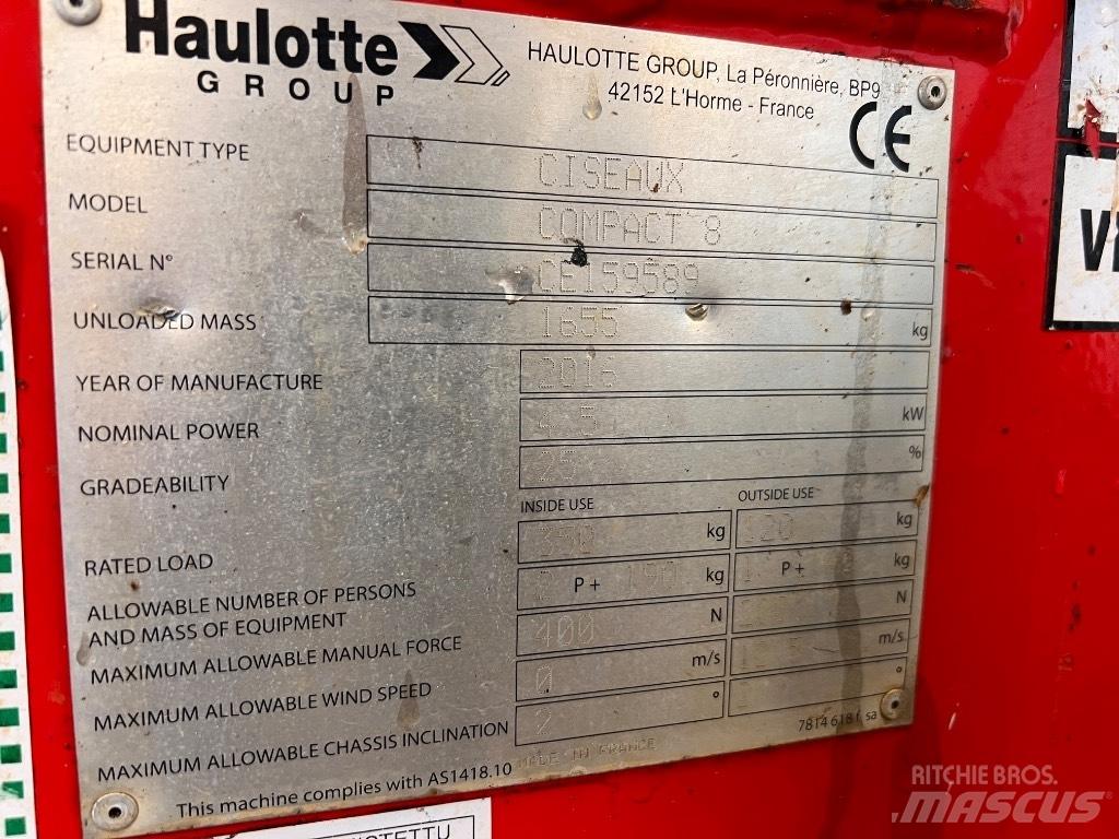 Haulotte Compact 8 Podnośniki nożycowe