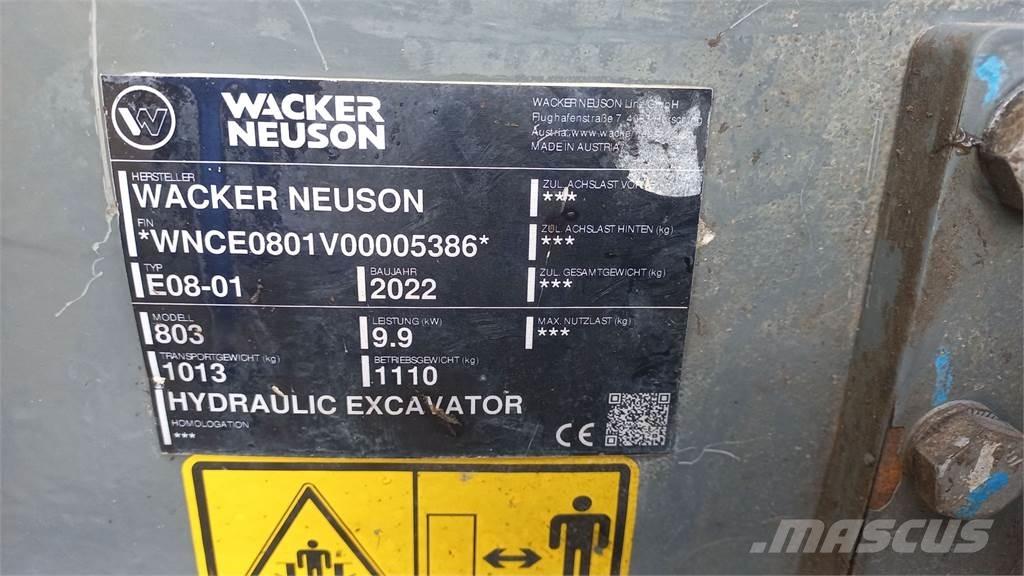 Wacker Neuson 803 Koparki gąsienicowe