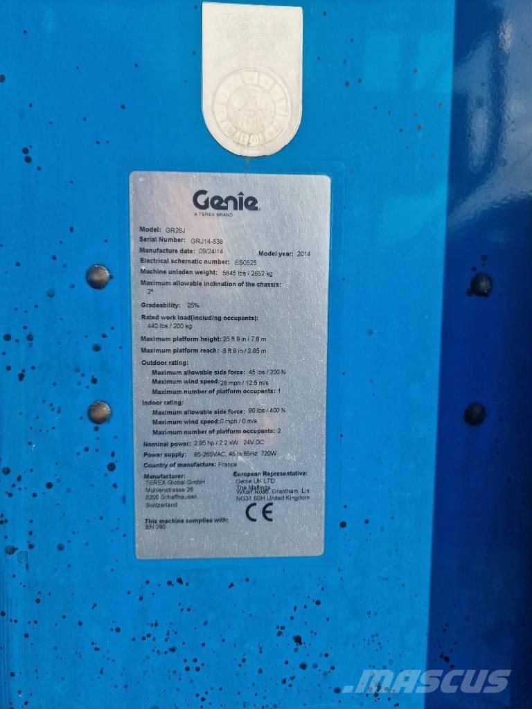 Genie GR 26 J Podnośniki masztowe