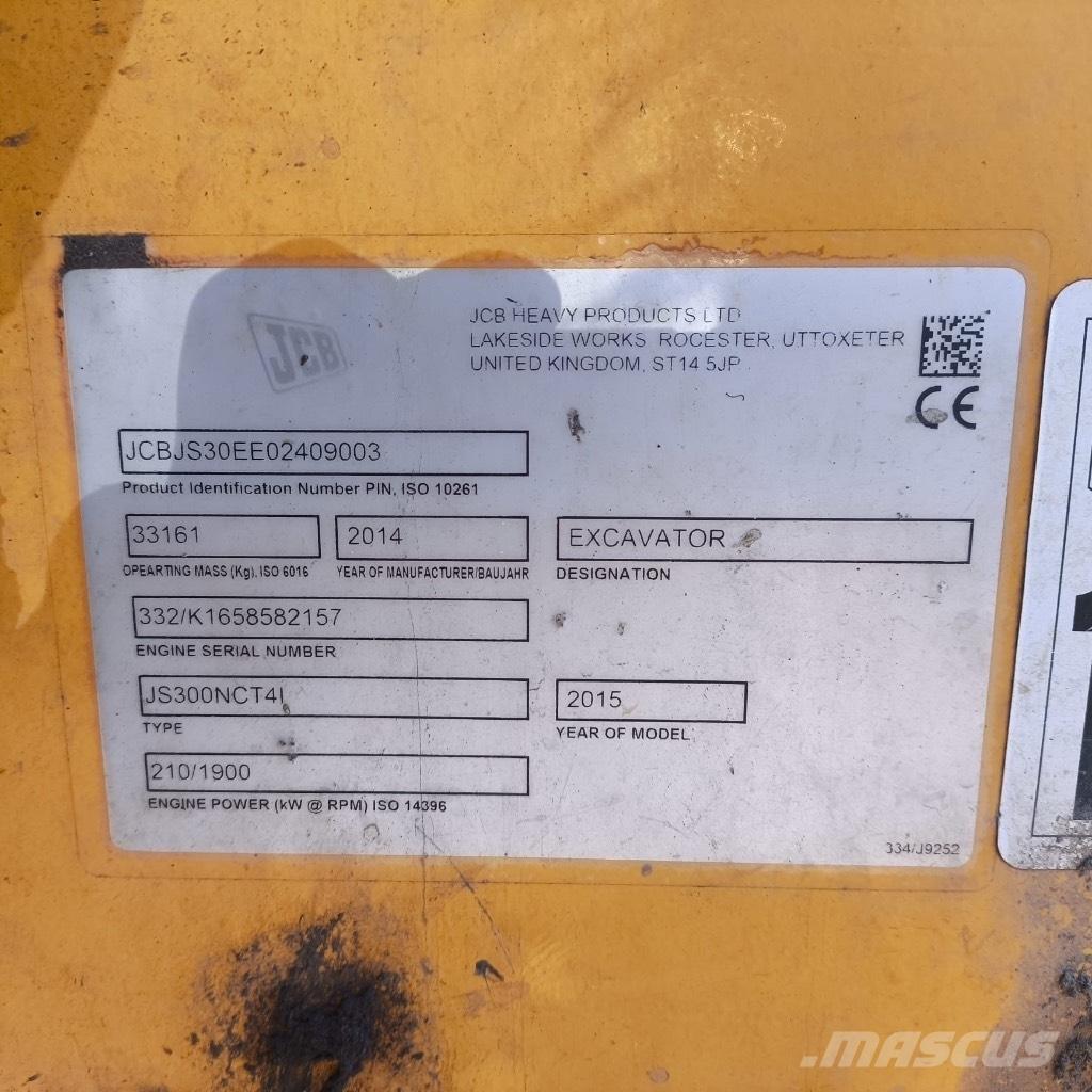 JCB JS 300 Koparki gąsienicowe