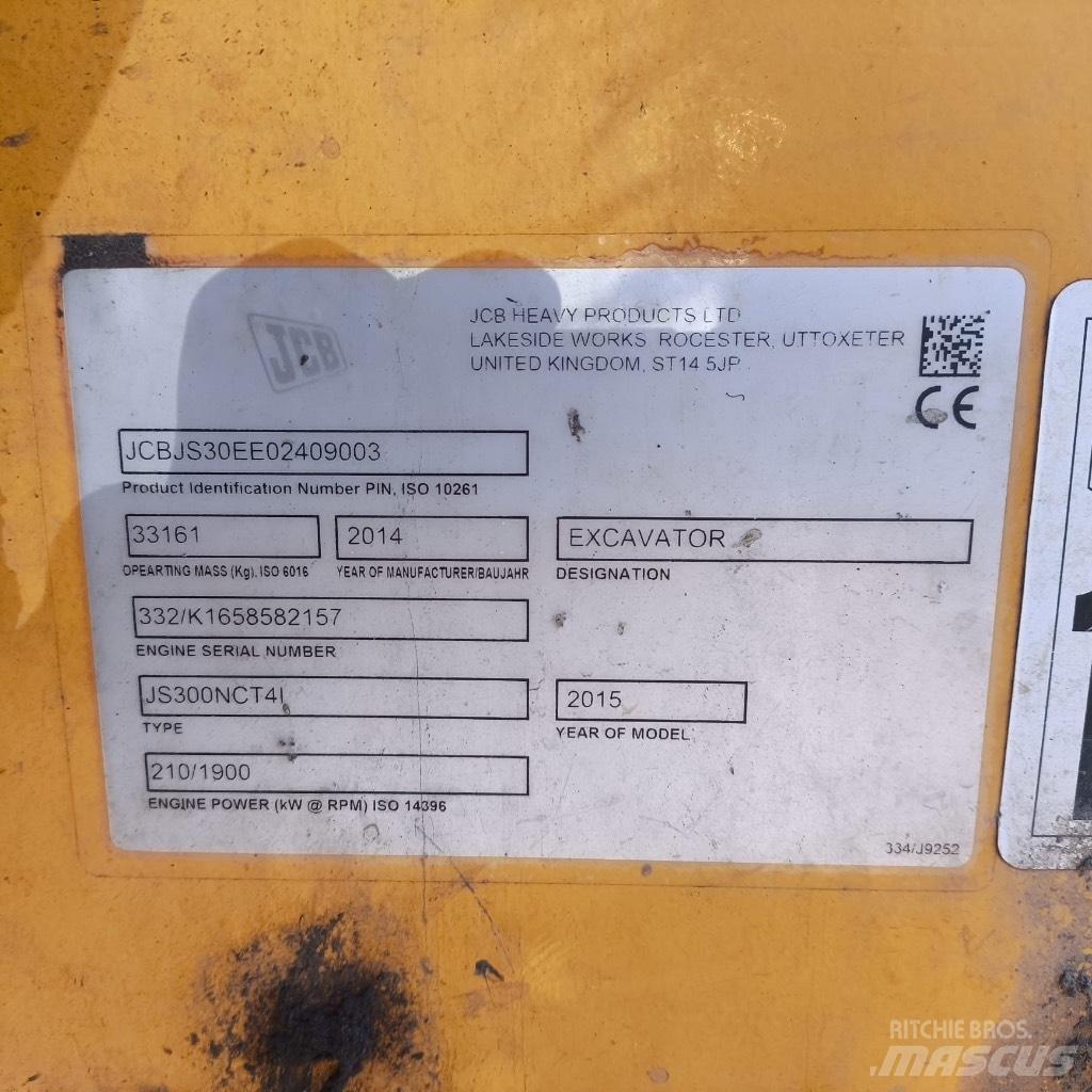 JCB JS300nc Koparki gąsienicowe