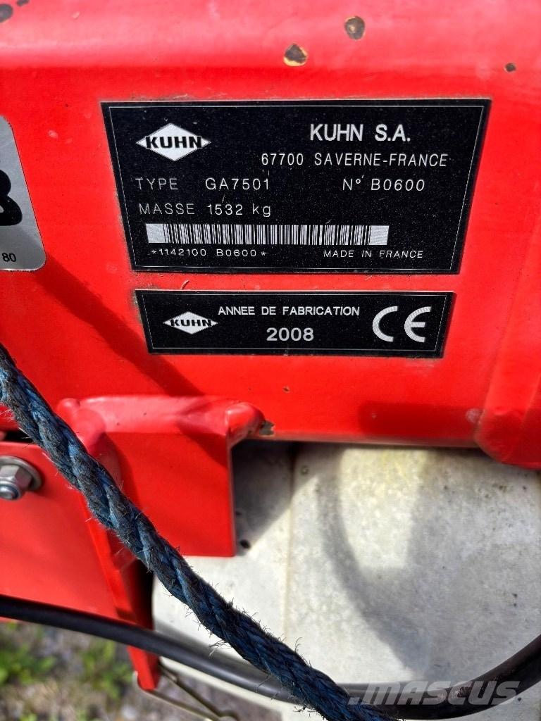 Kuhn 7501 Ciągnikowe żniwiarki pokosowe