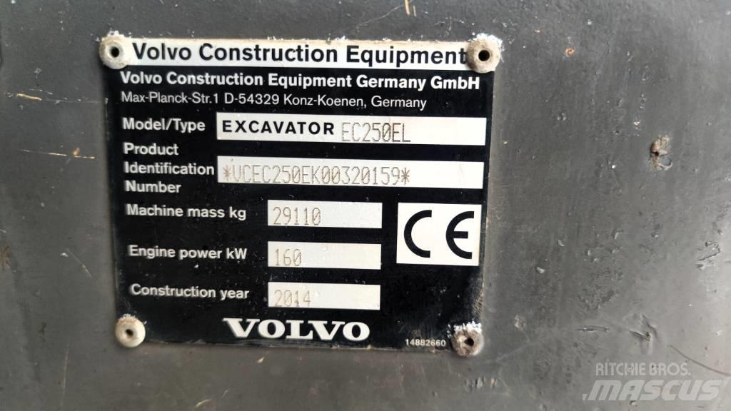 Volvo EC 250 EL Koparki gąsienicowe