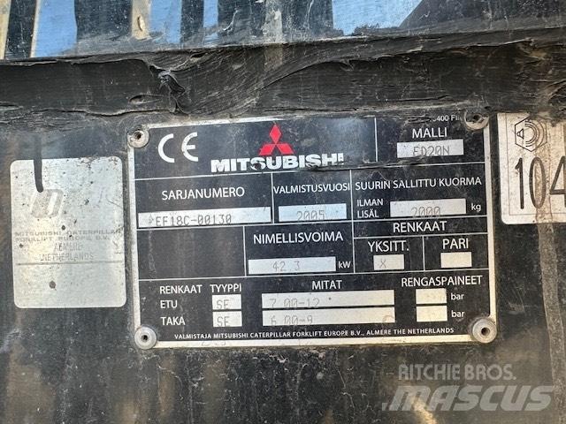 Mitsubishi FD 20 N Wózki Diesla