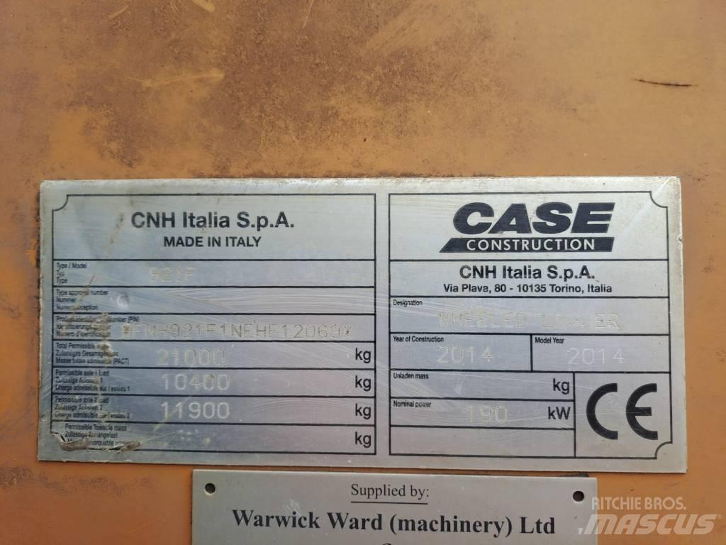 CASE 921 F Ładowarki kołowe