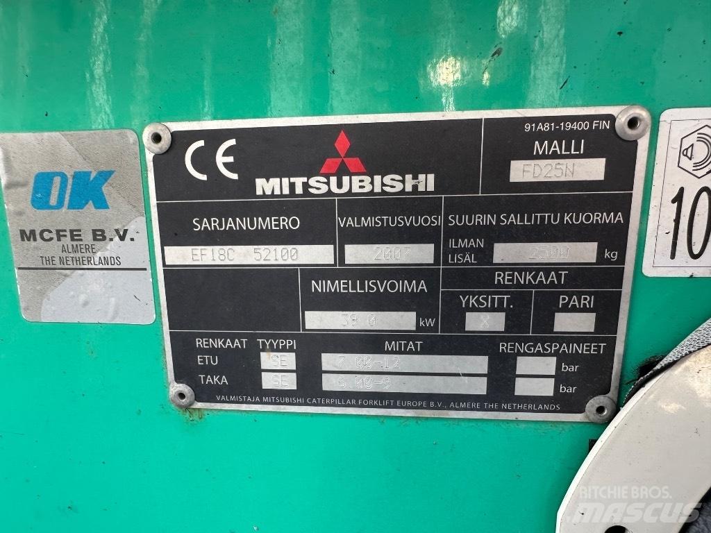 Mitsubishi FD25N Wózki Diesla