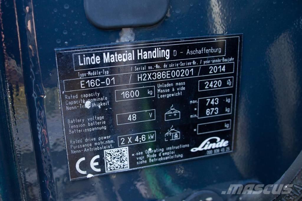 Linde E 16 Wózki elektryczne