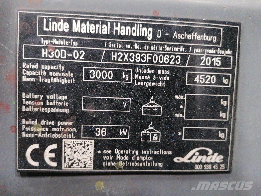 Linde H30D-02 Wózki Diesla
