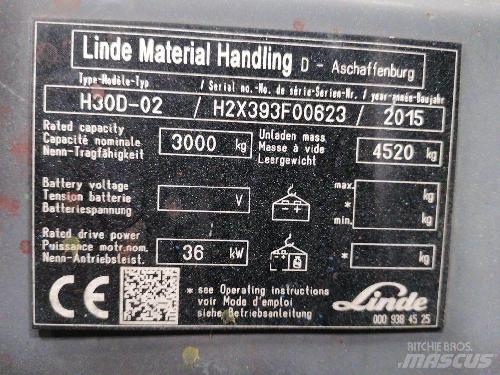 Linde H30D-02 Wózki Diesla