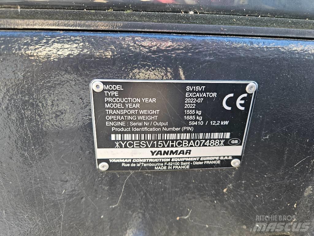 Yanmar SV 15 VT Minikoparki