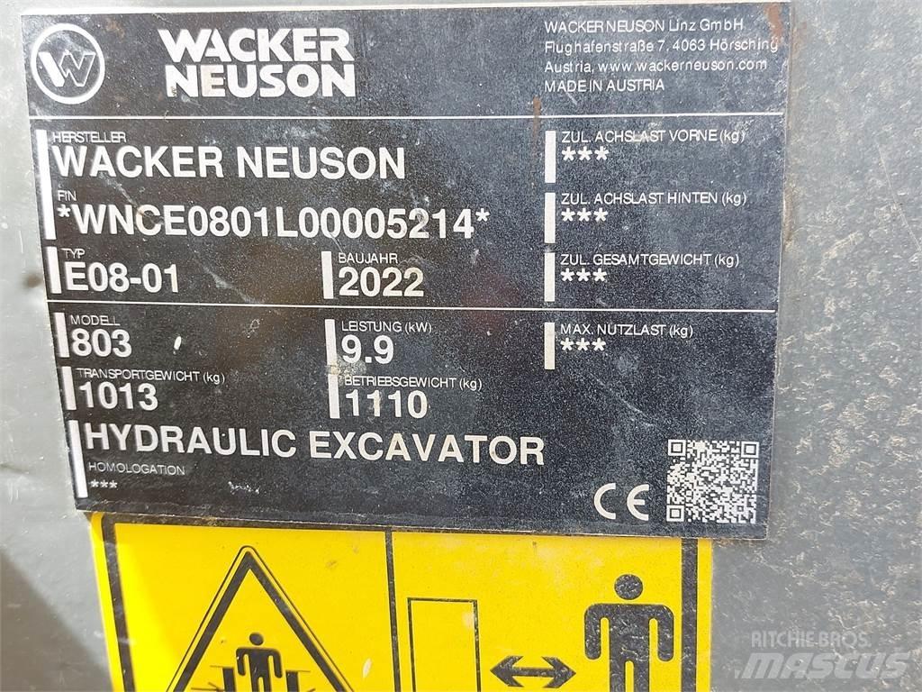 Wacker Neuson 803 Koparki gąsienicowe