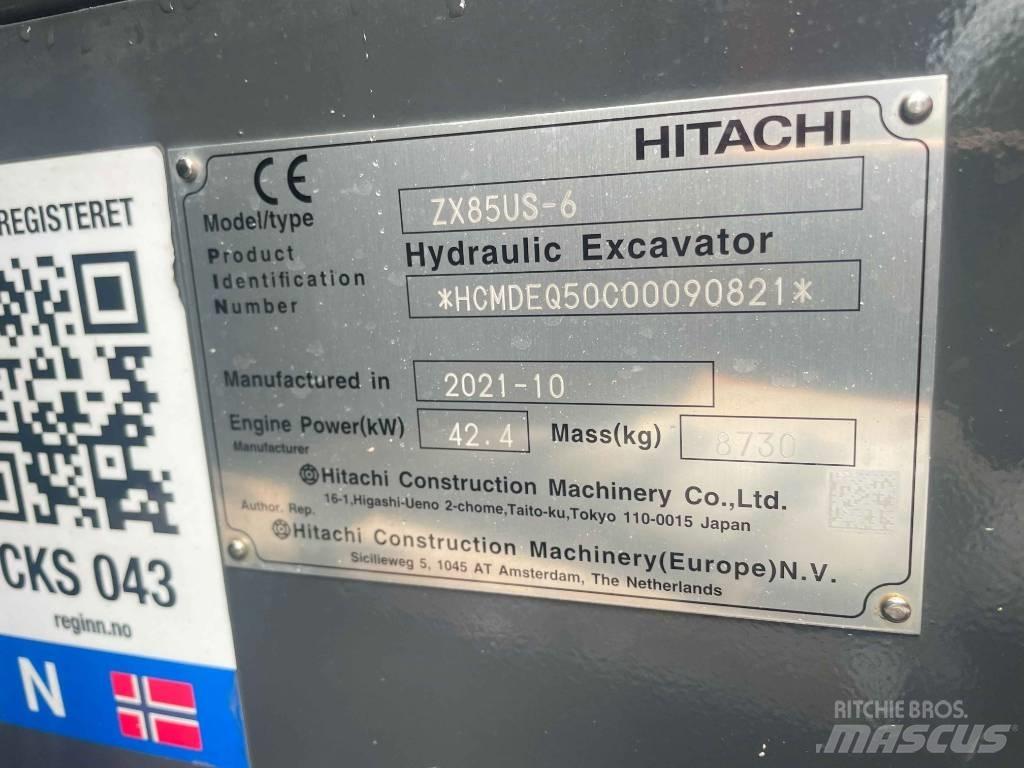 Hitachi ZX 85 US-6 Midikoparki  7t - 12t