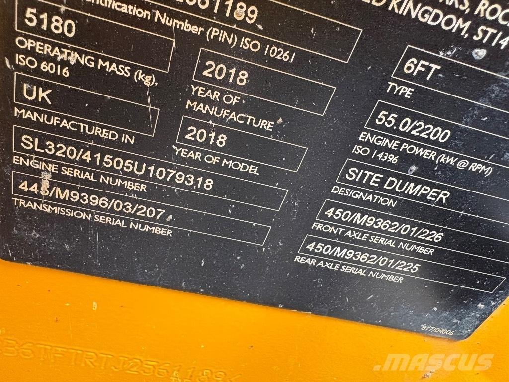 JCB 6T FT Wozidła kolebkowe