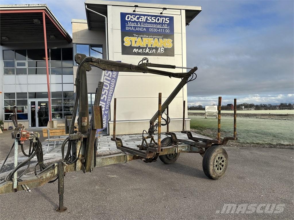  Enkelaxlad Vedkärra Przyczepy leśne