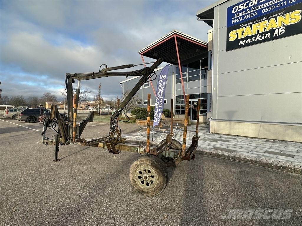  Enkelaxlad Vedkärra Przyczepy leśne