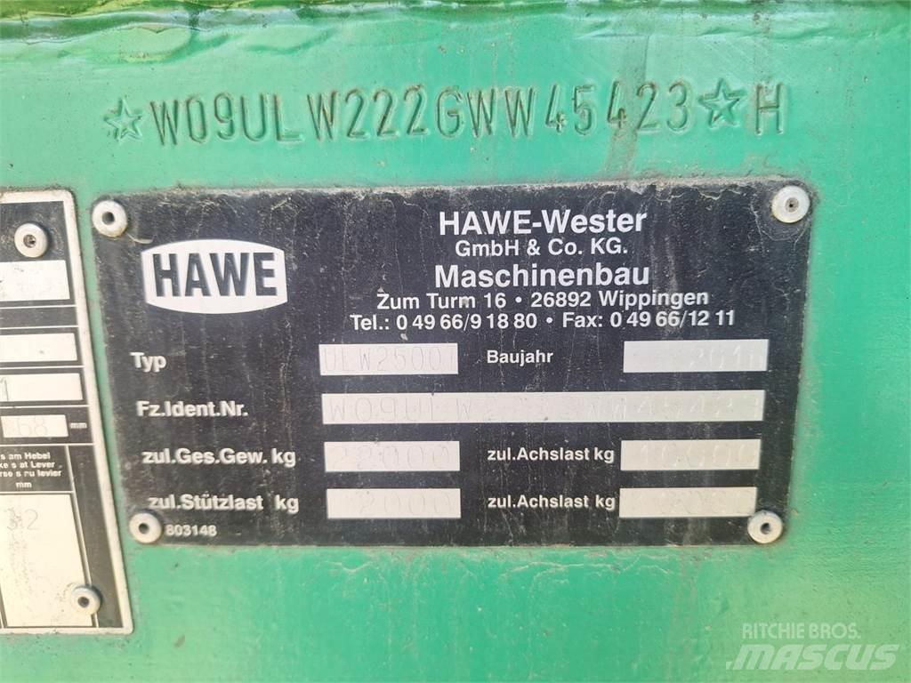 Hawe ULW 2500 T Przyczepy zbożowe