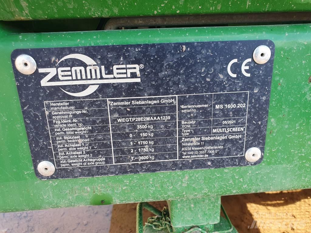 Zemmler MS 1600 Przesiewacze mobilne