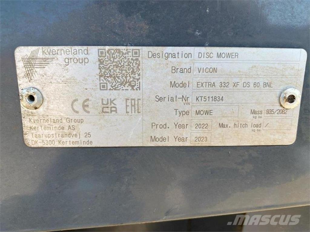 Vicon EXTRA 332 XF Kosiarki