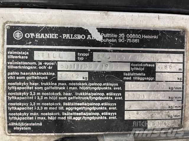 Still EFG1,5 / 6011 Wózki elektryczne