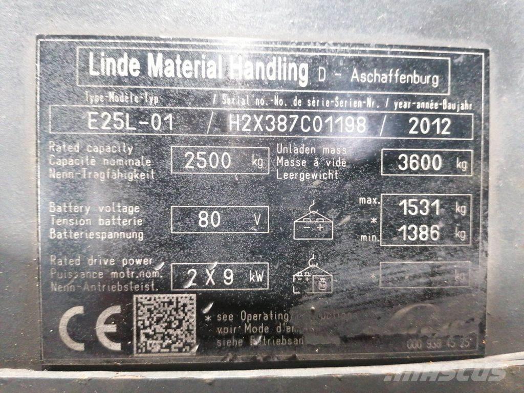 Linde E25L-01 Wózki elektryczne