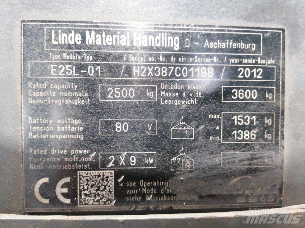 Linde E25L-01 Wózki elektryczne