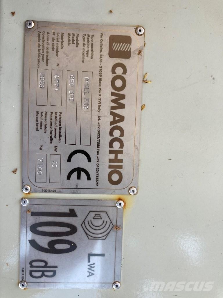 Comacchio Geo600 Wiertnice do studni głębinowych
