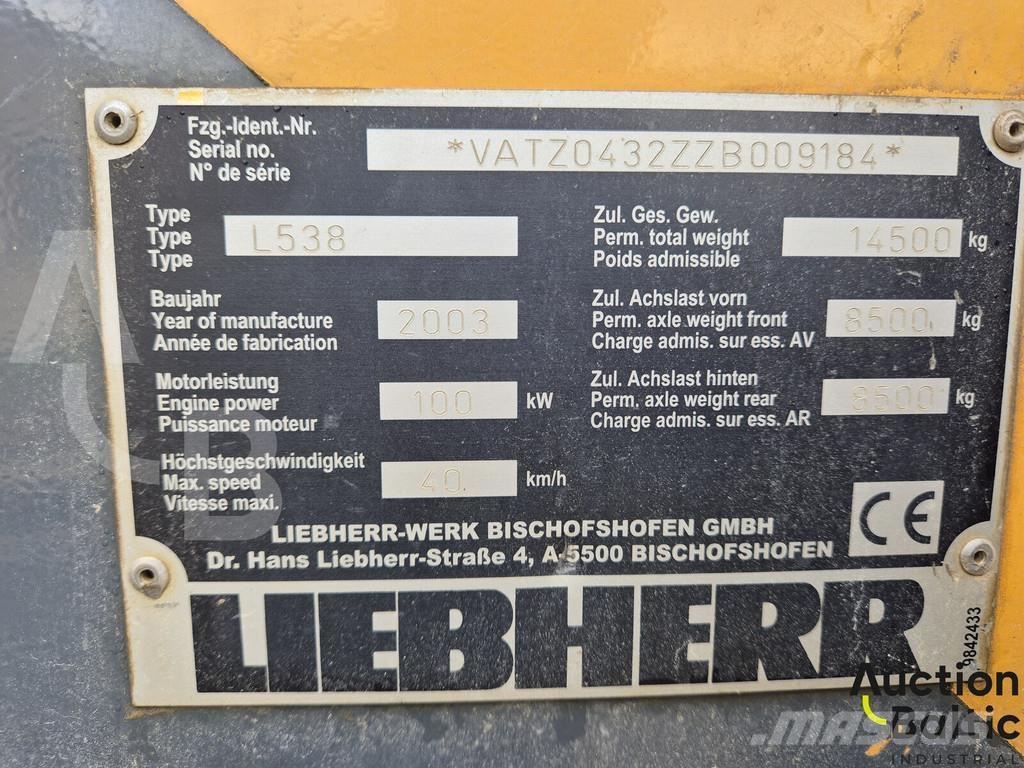 Liebherr L 538 Ładowarki kołowe